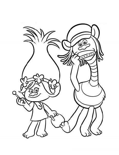 princess poppy coloring page  worksheets