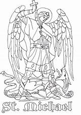 Coloring Michael St Catholic Archangel Pages Saints Clipart Color Saint Archangels Kids Drawing Holy Michel Colouring Angel Adult Crafts Colorare sketch template