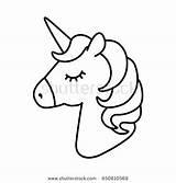 Unicorn Head Coloring Pages Cute Easy Drawing Baby Unicorns Vector Color Cake Print Draw Face Template Getcolorings Drawings Getdrawings Da sketch template