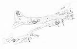 Coloring Pages Bombers Ii War Bomber Filminspector sketch template