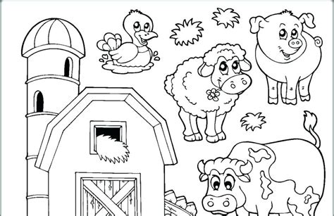 realistic farm animal coloring pages insanalandia