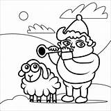 Ausmalbild Coloring Schaf Hirte Krippenspiel Shepherds Sheep Feld Hirten Kategorien Ausdrucken Kostenlos sketch template