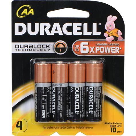 duracell duracell  aa coppertop alkaline batteries mnq