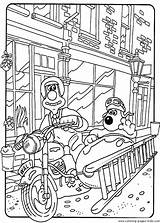 Coloring Pages Wallace Gromit Kids Cartoon Color Characters Printable sketch template