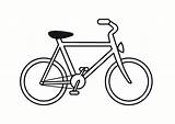 Coloring Bicycle Pages Large Printable sketch template