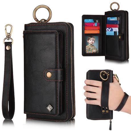 POLA iPhone 12 Pro Max 2-in-1 Detachable Zipper Wallet