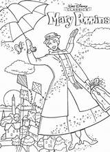 Poppins Mary Coloring Pages Broadway Kids Fun Coloriage Printable Disney Color Printables Kleurplaat Sheets Print Van Getcolorings Getdrawings Popular sketch template