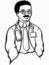 Doctor Coloring Pages Labor Doctors Printable Color Hospital Jobs Kids People Colouring Activities Drawing Sheets Family Print Profession Do Clipart sketch template