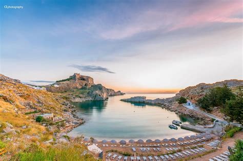 St Pauls Bay In Lindos Rhodes Rodos Greece Just 30min From