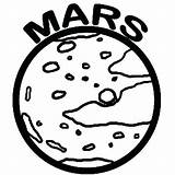 Mars Coloring Planet Pages Space Bruno Object Color Silhouette Printable Getcolorings Getdrawings sketch template