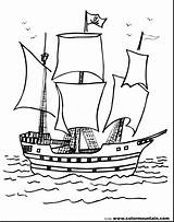 Pirate Pages Ship Coloring Getcolorings Seas High sketch template