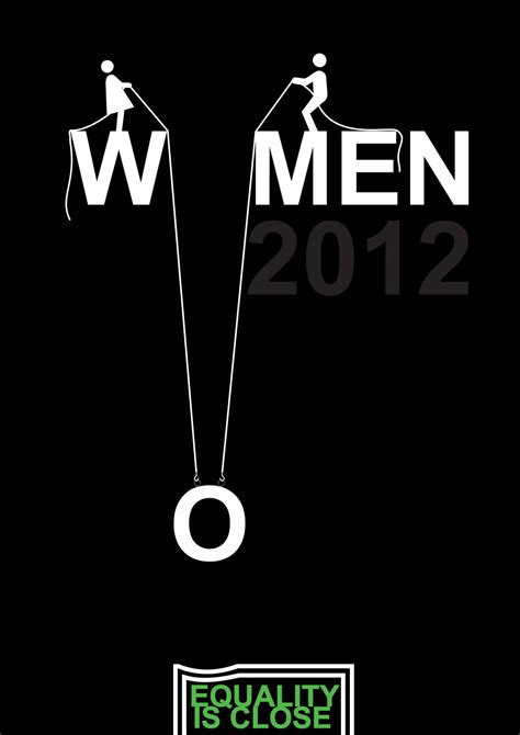 typography poster  gender equality