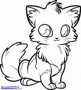 Cute Drawing Anime Drawings Animal Animals Cat Sketch Animated Fox Coloring Pages Baby Wallpaper Draw Sketches Couple Itl Wallpapers Getdrawings sketch template