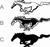 Horse Mustang Decals Ford Decal Coloring Logo Wall Car Pages Sticker Cars Tattoo Choose Board Yeti Etsy sketch template