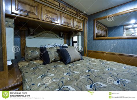 motor home editorial image image  camping interior