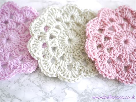 crochet coasters pattern  pattern  video tutorial
