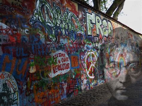 Mur John Lennon à Prague Photo Et Image Europe Czech Republic Prag