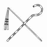 Crook Flail Staff Osiris Shepherd Sketch Vector Originally Attributes God Th Illustrations Stock Became Coloring Authority Pharaonic Insignia Clip sketch template