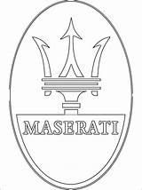 Maserati Automarken Voitures Emblem sketch template