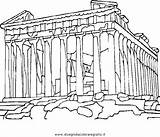Partenone Akropolis Atene Griechenland Antikes Athen Disegno Malvorlage Ausmalen Meraviglie Geografie Kategorien sketch template