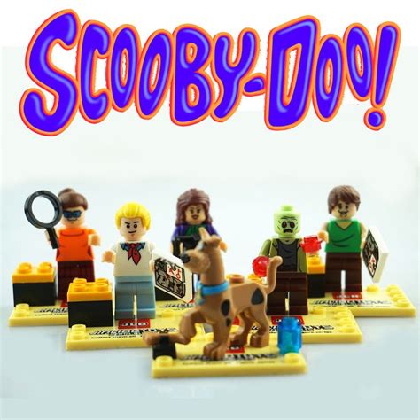 scooby doo mini figures 6pc building blocks minifigures block build compatible