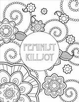 Pages Colouring Feminist Coloring Printables Color Printable Women International Choose Board sketch template
