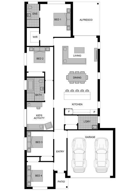 bedroom home design single storey house plan cowrie