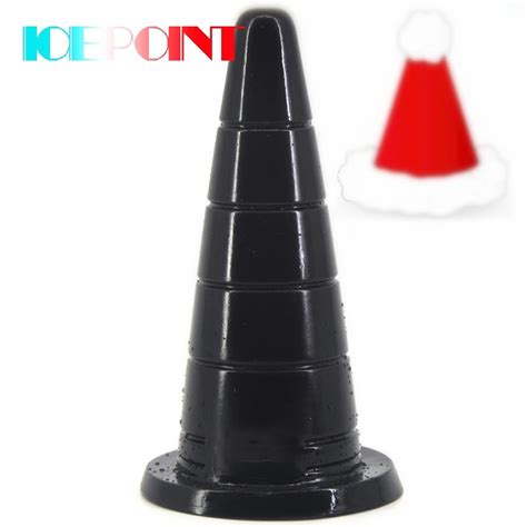 2020 large anal plug cone shape suction butt plug anal sex toys adult