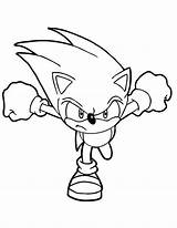 Sonic Coloring Running Hedgehog Pages Run Printable Kids Shadow Draw Para Drawing Colorear After Color Print Characters Colouring Drawings Template sketch template