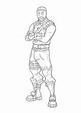 Fortnite Coloring Pages Marauder Merry Gingerbread Skin Man Drawing sketch template