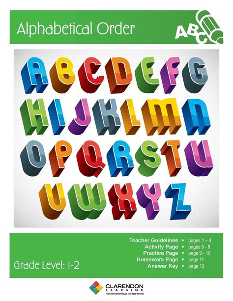 alphabetical order learn bright
