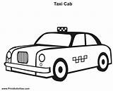 Coloring Taxi Pages Popular sketch template