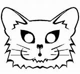 Cat Coloring Coloringcrew sketch template