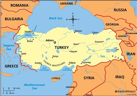 map  turkey  anatolia istanbul  guide