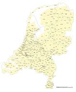 digitale gemeentekaart van nederland kaart plattegrond