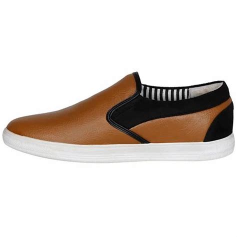 Mens Tan Slip On Shoes At Rs 240 Pair Leather Slip On Shoes Id
