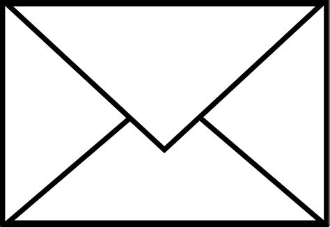 single mail envelope  clip art