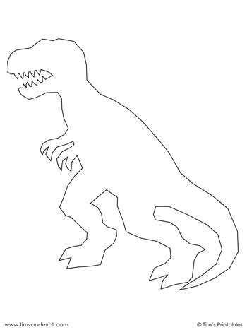 rex template outline tims printables