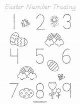 Easter Tracing Number Coloring Built California Usa Print sketch template