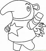 Crossing Animal Coloring Antonio Pages Coloringpages101 sketch template