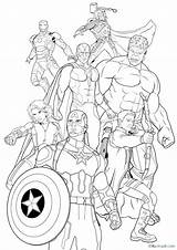 Vingadores Colorare Avengers Pintar Vengadores Supereroi Ausmalbilder 1000cuorirossoblu Scaricare Cinque Colora Disegno Imprime Pantera sketch template