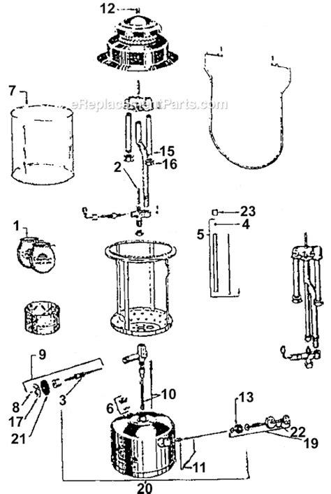coleman  mantle gas lantern  ereplacementpartscom