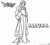 Voltron Coloring Pages Allura Princess Printable Adults Kids Bettercoloring sketch template