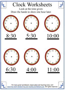 telling time worksheet elapsed time