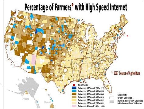 Broadband Connection Highs And Lows Across Rural America Daily Yonder