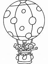 Luchtballon Kleurplaat Vliegen Zoeken Google Trades Cartoons sketch template
