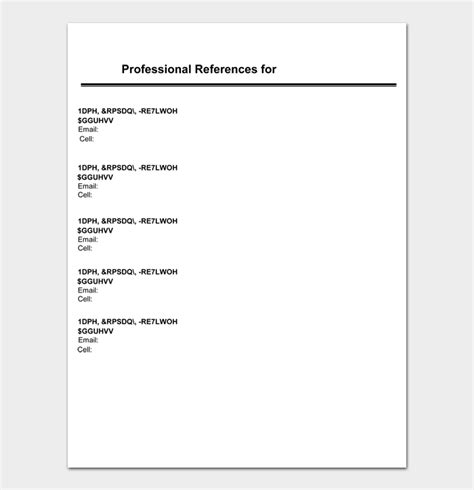 reference list templates word  downloads