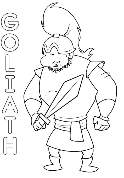 goliath coloring page  getdrawings