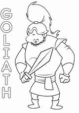 Goliath Coloring David Pages Template Printables Getcolorings Printable Color Getdrawings sketch template