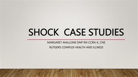 shock case study pptx